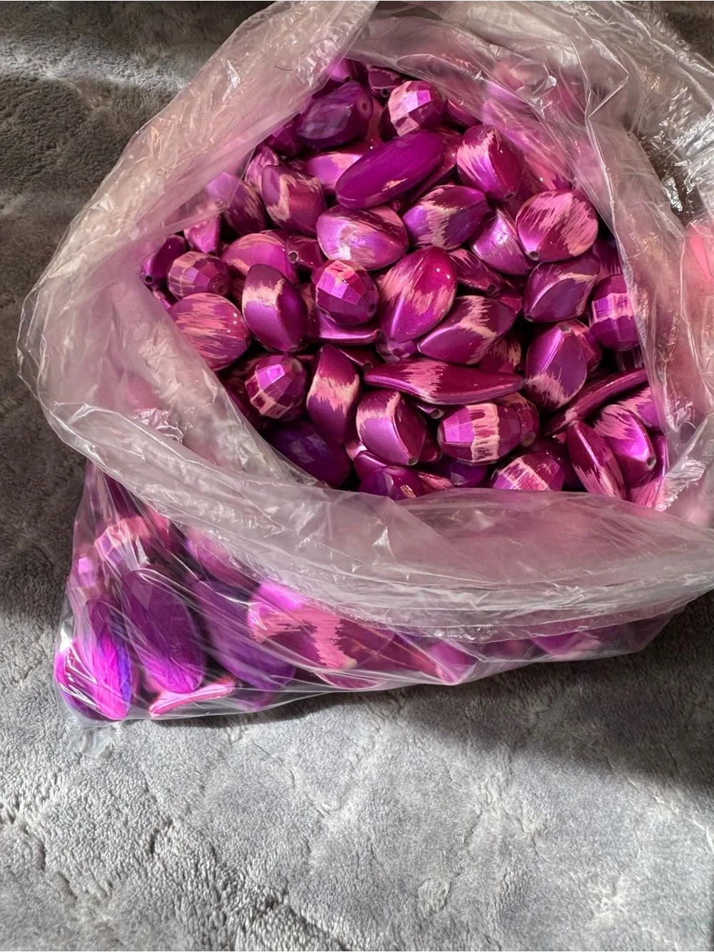 Fuchsia Decorative Beads for crafts